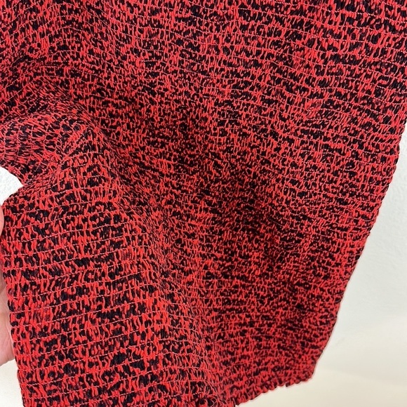AFRM Owen Red Leopard Smocked Mini Dress - Picture 7 of 10